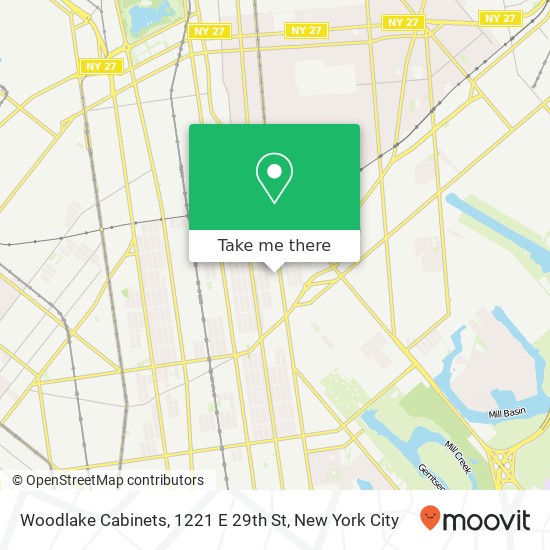 Mapa de Woodlake Cabinets, 1221 E 29th St