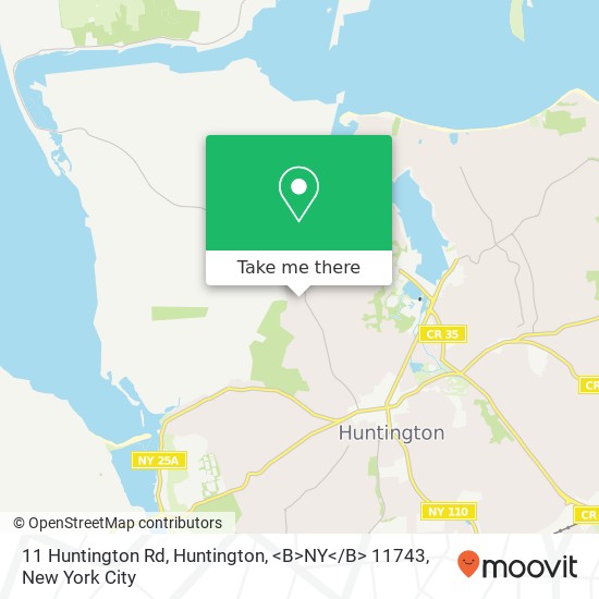 11 Huntington Rd, Huntington, <B>NY< / B> 11743 map