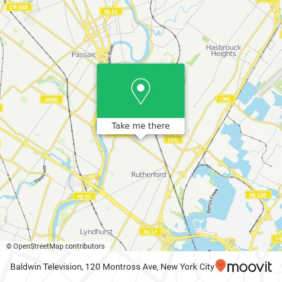 Mapa de Baldwin Television, 120 Montross Ave