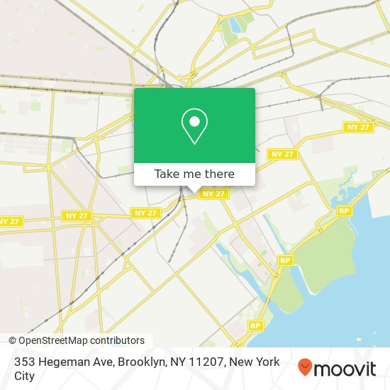 353 Hegeman Ave, Brooklyn, NY 11207 map