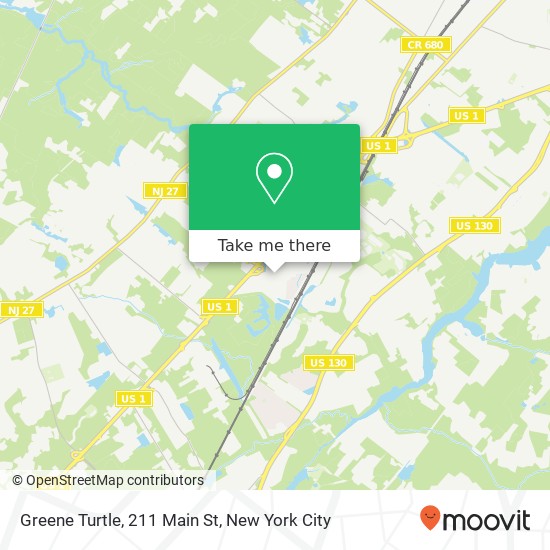 Mapa de Greene Turtle, 211 Main St