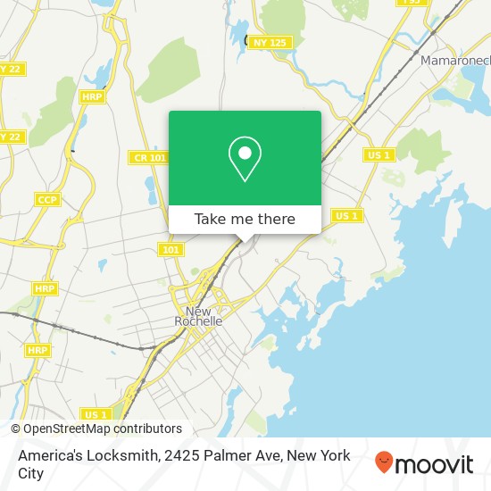 Mapa de America's Locksmith, 2425 Palmer Ave