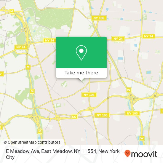 E Meadow Ave, East Meadow, NY 11554 map