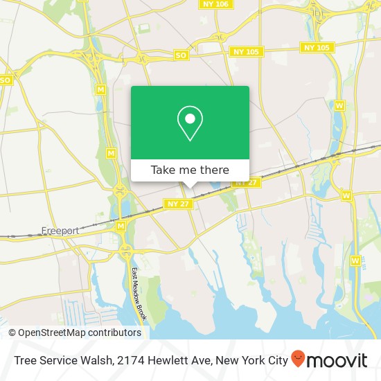 Tree Service Walsh, 2174 Hewlett Ave map