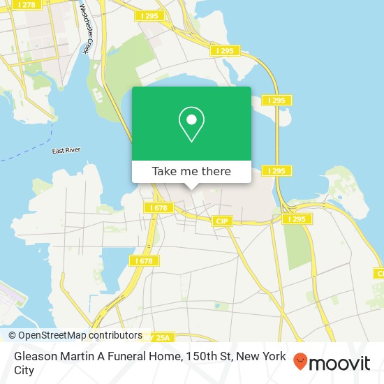 Mapa de Gleason Martin A Funeral Home, 150th St