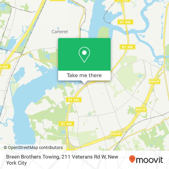 Breen Brothers Towing, 211 Veterans Rd W map