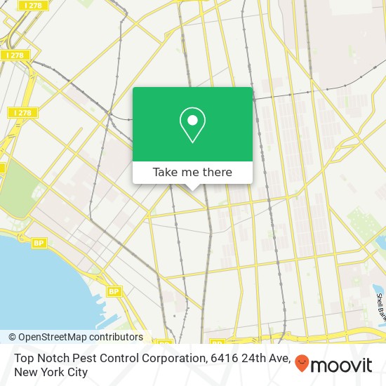 Mapa de Top Notch Pest Control Corporation, 6416 24th Ave