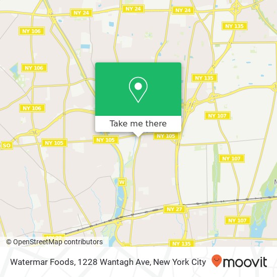 Watermar Foods, 1228 Wantagh Ave map