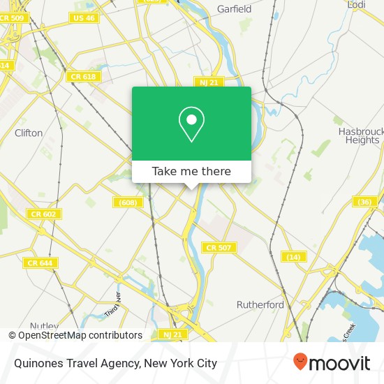 Quinones Travel Agency map