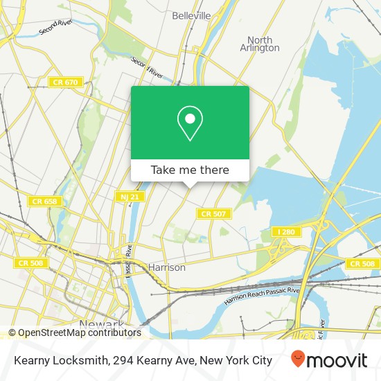 Kearny Locksmith, 294 Kearny Ave map