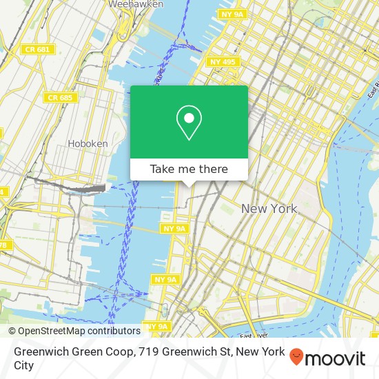 Mapa de Greenwich Green Coop, 719 Greenwich St