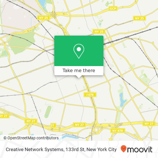 Mapa de Creative Network Systems, 133rd St