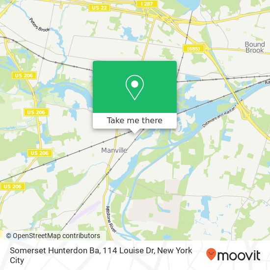 Somerset Hunterdon Ba, 114 Louise Dr map