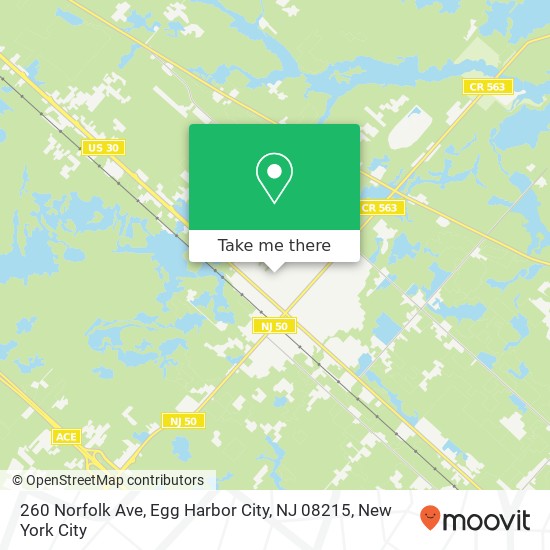260 Norfolk Ave, Egg Harbor City, NJ 08215 map