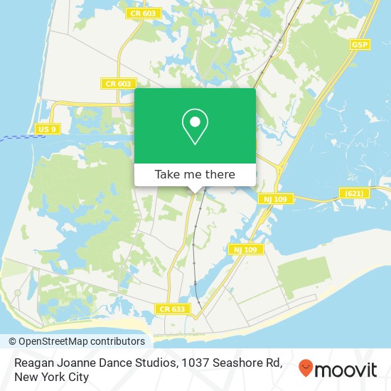 Reagan Joanne Dance Studios, 1037 Seashore Rd map