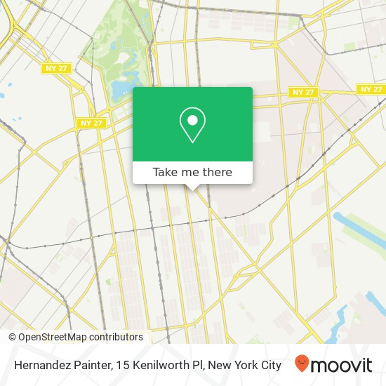 Mapa de Hernandez Painter, 15 Kenilworth Pl