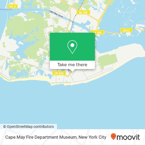 Cape May Fire Department Museum map