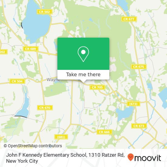 Mapa de John F Kennedy Elementary School, 1310 Ratzer Rd