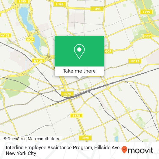 Mapa de Interline Employee Assistance Program, Hillside Ave