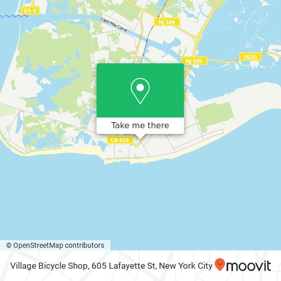 Mapa de Village Bicycle Shop, 605 Lafayette St
