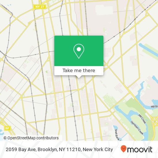 2059 Bay Ave, Brooklyn, NY 11210 map
