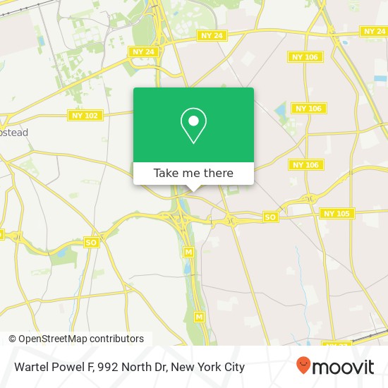 Mapa de Wartel Powel F, 992 North Dr