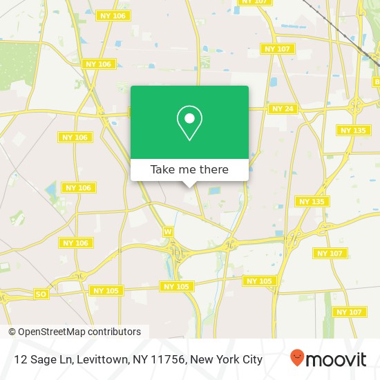 12 Sage Ln, Levittown, NY 11756 map