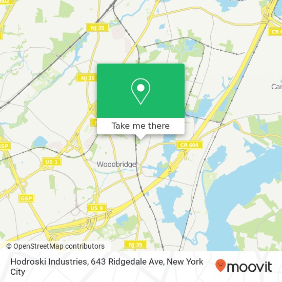 Hodroski Industries, 643 Ridgedale Ave map