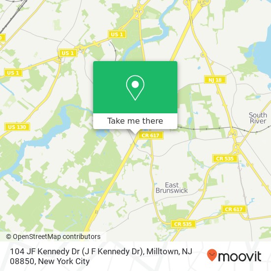 104 JF Kennedy Dr (J F Kennedy Dr), Milltown, NJ 08850 map