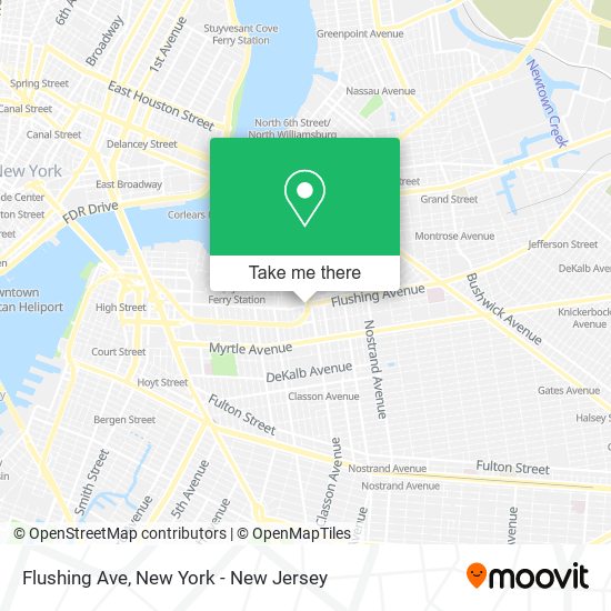 Flushing Ave map