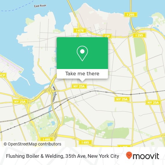 Flushing Boiler & Welding, 35th Ave map