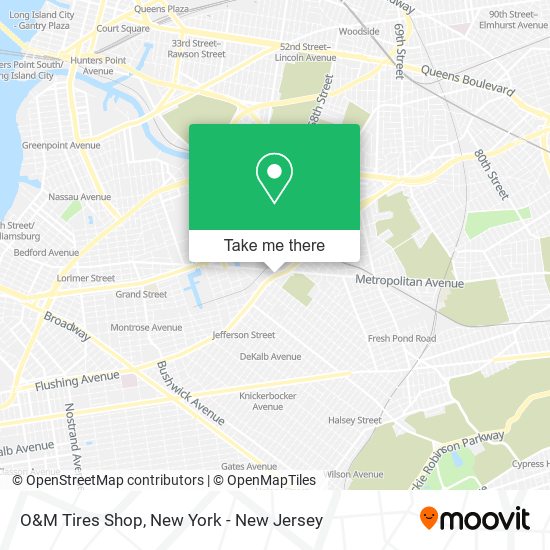 O&M Tires Shop map