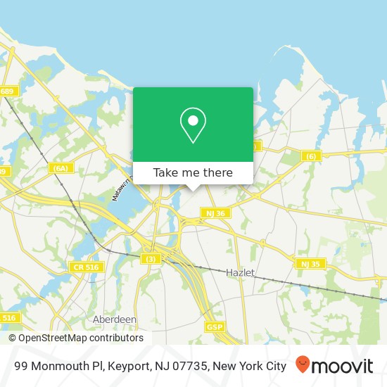 99 Monmouth Pl, Keyport, NJ 07735 map
