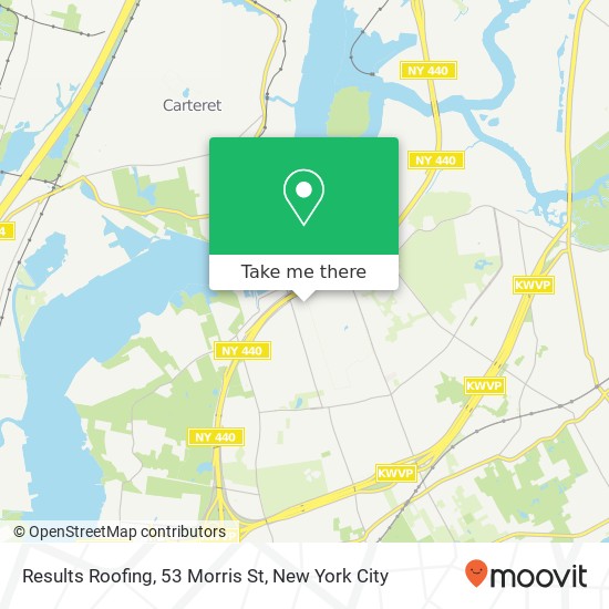 Mapa de Results Roofing, 53 Morris St