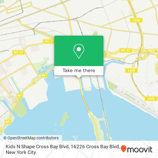 Mapa de Kids N Shape Cross Bay Blvd, 16226 Cross Bay Blvd