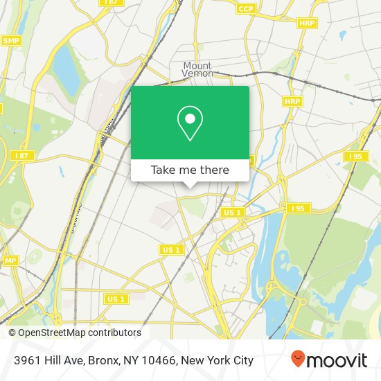 3961 Hill Ave, Bronx, NY 10466 map