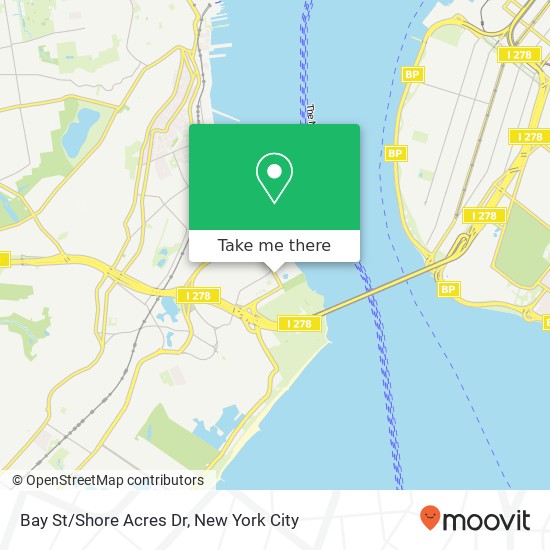 Bay St/Shore Acres Dr map