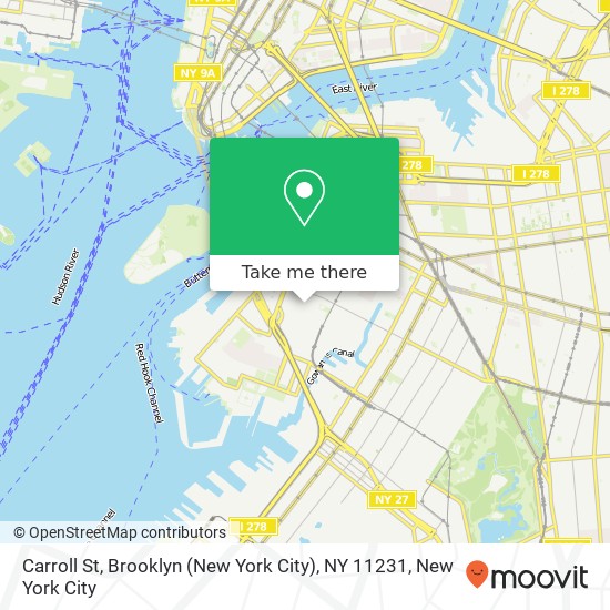 Mapa de Carroll St, Brooklyn (New York City), NY 11231