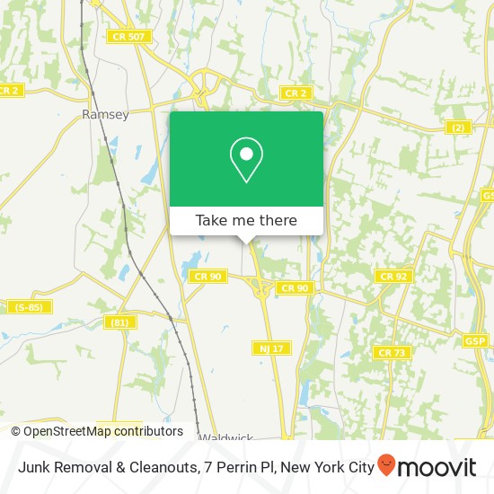 Mapa de Junk Removal & Cleanouts, 7 Perrin Pl