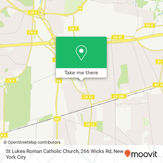 St Lukes Roman Catholic Church, 266 Wicks Rd map