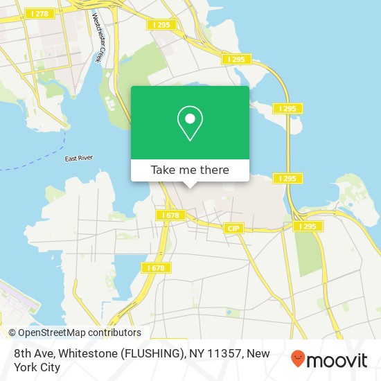 Mapa de 8th Ave, Whitestone (FLUSHING), NY 11357