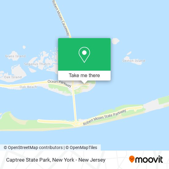 Mapa de Captree State Park