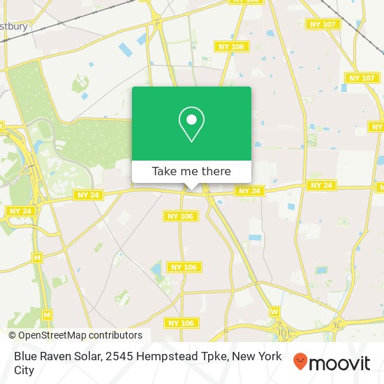 Blue Raven Solar, 2545 Hempstead Tpke map