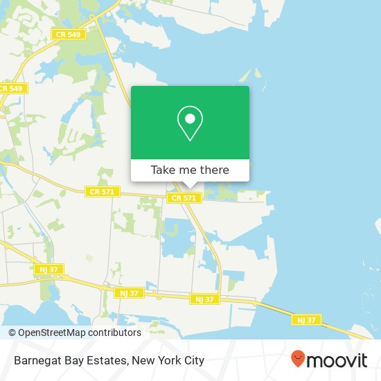 Mapa de Barnegat Bay Estates