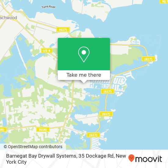 Mapa de Barnegat Bay Drywall Systems, 35 Dockage Rd