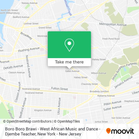 Mapa de Boro Boro Brawi - West African Music and Dance - Djembe Teacher