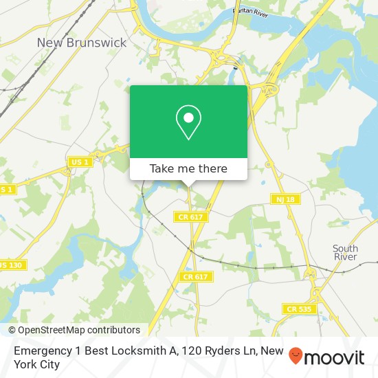 Emergency 1 Best Locksmith A, 120 Ryders Ln map