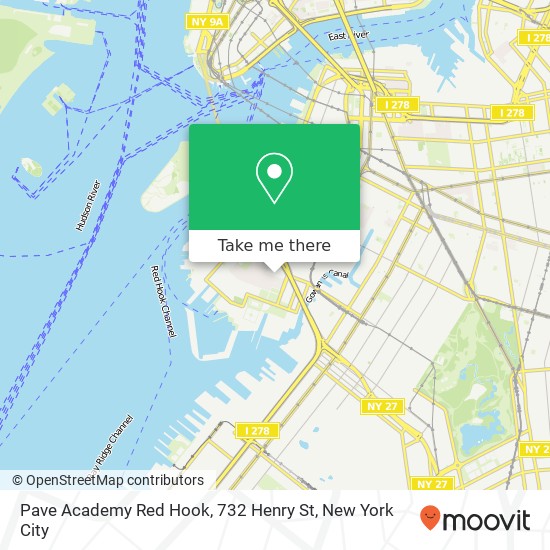 Mapa de Pave Academy Red Hook, 732 Henry St