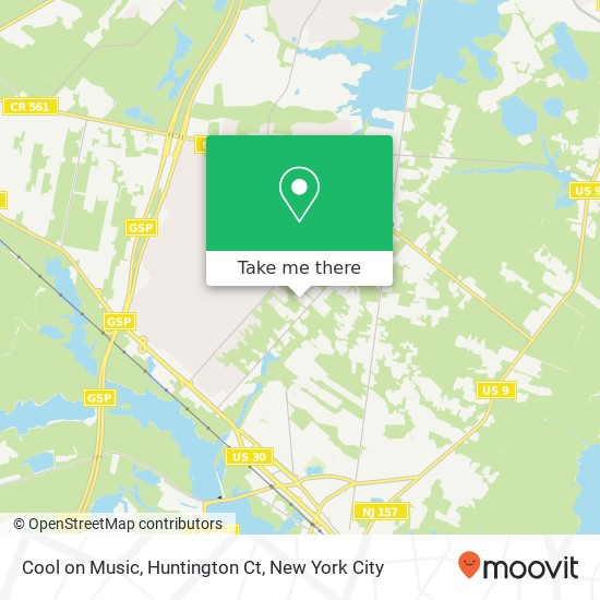 Mapa de Cool on Music, Huntington Ct