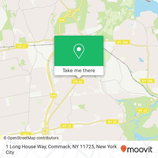 1 Long House Way, Commack, NY 11725 map